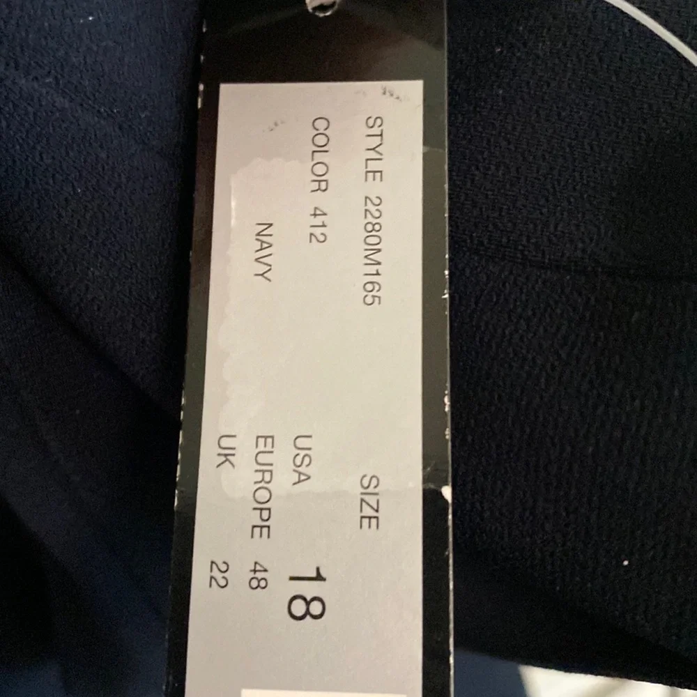 Men’s navy blue Tahari suit jacket